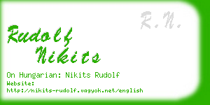 rudolf nikits business card